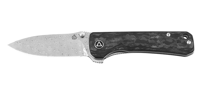 Couteau Damas Drop Point Hawk QSP
