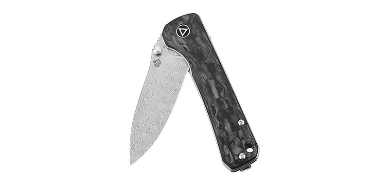 Couteau Damas Drop Point Hawk QSP