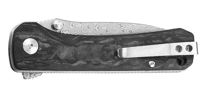Couteau Damas Drop Point Hawk QSP