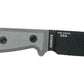 Couteau ESEE-3 Noir Lame Mixte Micrata Gris