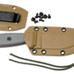 Couteau ESEE-3 Noir Lame Mixte Micrata Gris