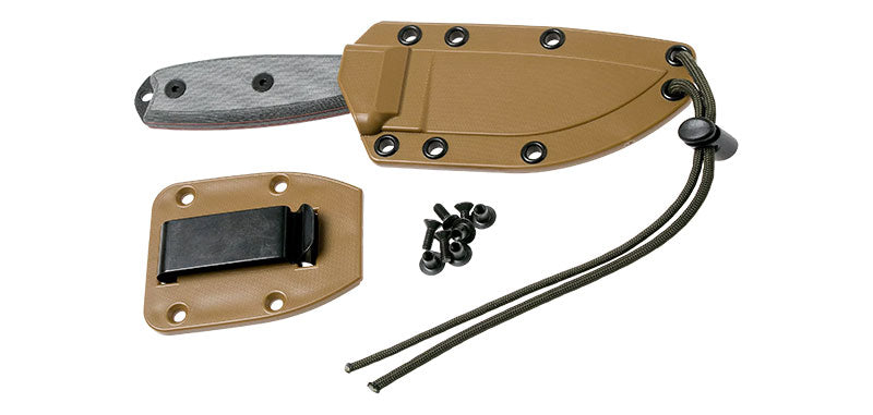 Couteau ESEE-3 Noir Manche Gris