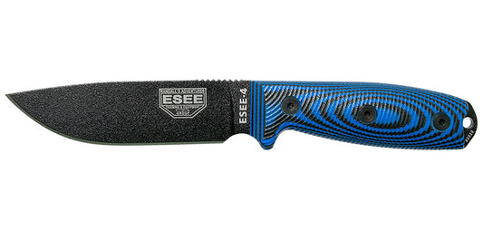 Couteau ESEE-4 Lame Noire Bleu/Noir ESEE