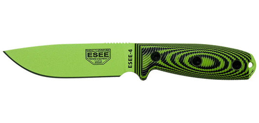 Couteau ESEE-4 Lame Venom Green Vert/Noir ESEE