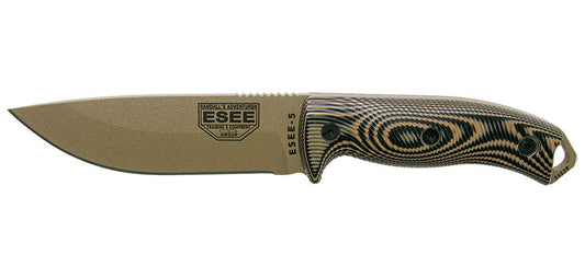 Couteau ESEE-5 Lame Dark Earth Coyote/Noir ESEE