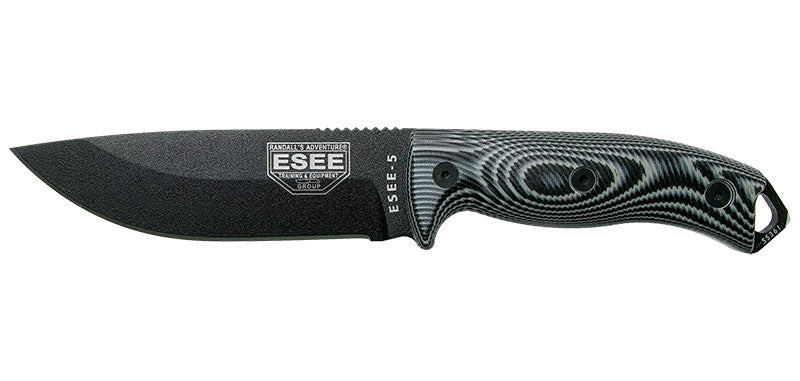 Couteau ESEE-5 Lame Noire 