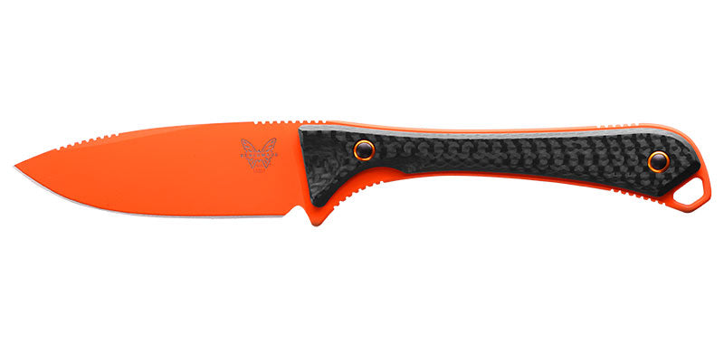Couteau Fixe Altitude Benchmade Orange et Carbone