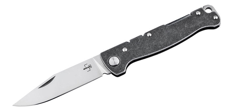 Couteau Gris Clip point Boker Plus Atlas Backlock