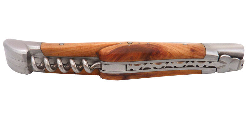 Couteau Laguiole Tire Bouchon Bois de Cade TMC