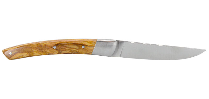 Couteau Le Thiers Bois Naturel D'olivier 