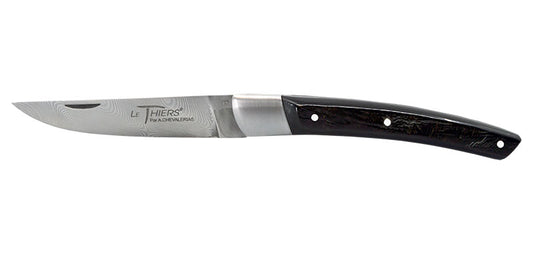 Couteau Le Thiers Noir Damas 