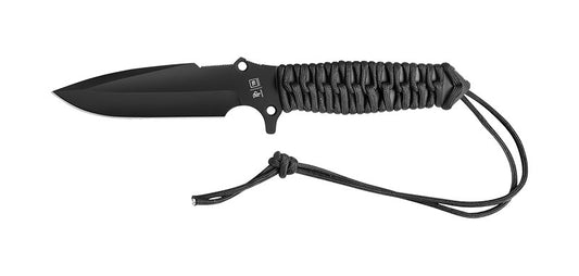 Couteau Maraudeur Paracord 550 Lisse Noir TB Outdoor