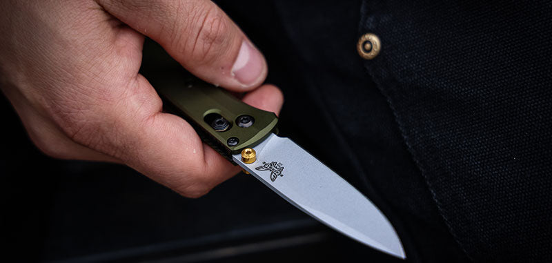Couteau Mini bugout Benchmade Vert