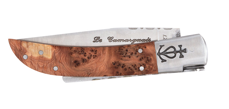 Couteau N°12 Trident forgé Genévrier Le Camarguais