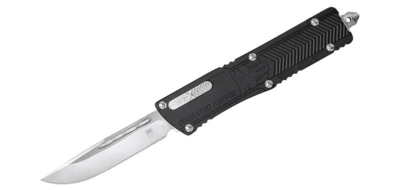 Couteau OTF Noir Large Sidewinder CobraTec