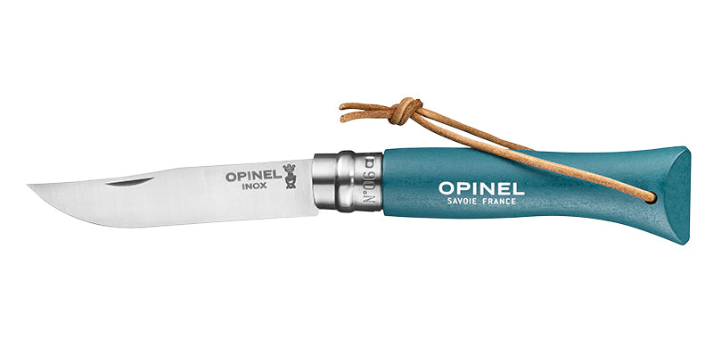 Couteau Opinel Baroudeur N°06 Inox Turquoise