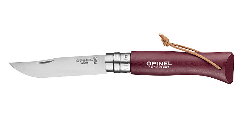 Couteau Opinel Baroudeur N°08 Inox Grenat
