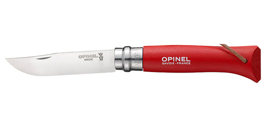 Couteau Opinel Baroudeur N°08 Inox Rouge
