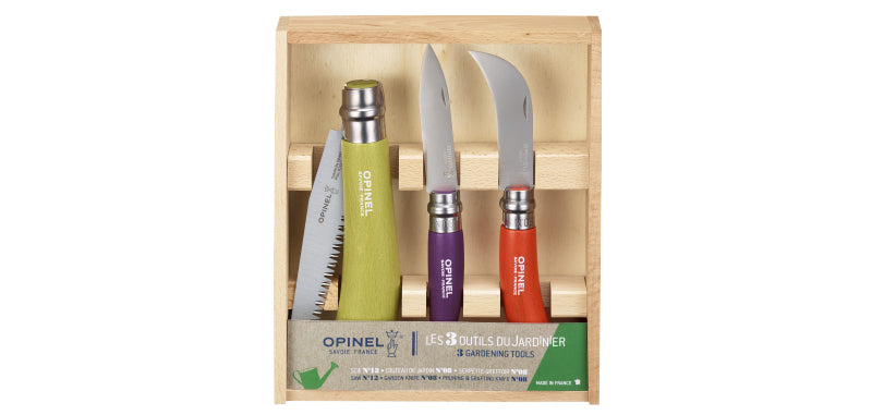 Couteau Opinel Coffret du jardinier Inox
