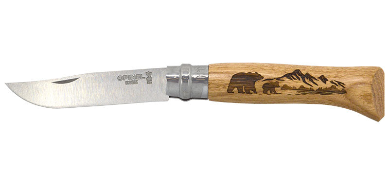 Couteau Opinel N°8 Animalia America Ours