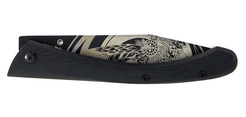 Couteau Pliant C63 Aigle Noir Lug