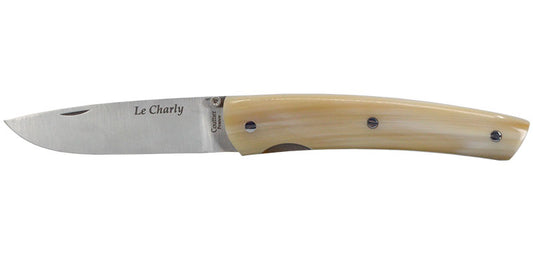 Couteau Pliant Corne Naturel Le Charly