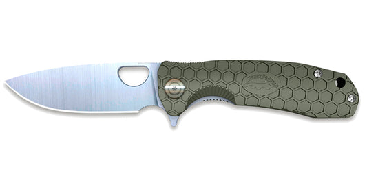 Couteau Pliant Large Vert Honey Badger