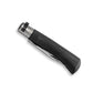 Couteau Pliant Old Bear Total Black Virole Grise Acier Damas