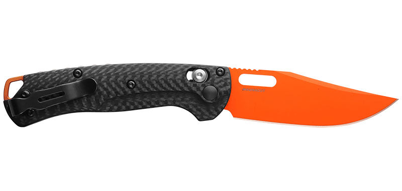 Couteau Pliant Orange Fibre de Carbone Mini Taggedout Benchmade