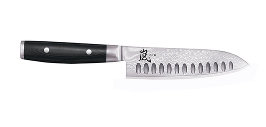 Couteau Santoku Alvéolé Damas Yaxell