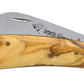 Couteau Serpette Allemande Bois D'olivier Chevalerias