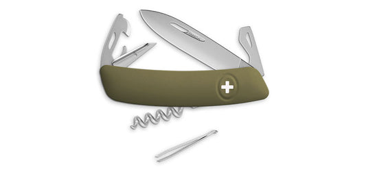Couteau Suisse Allmatt Olive Swiza