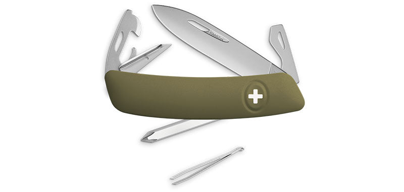 Couteau Suisse D04 Allmatt Olive Swiza