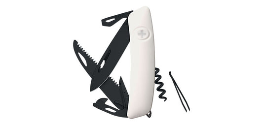 Couteau Suisse D05 Allblack Blanc Swiza