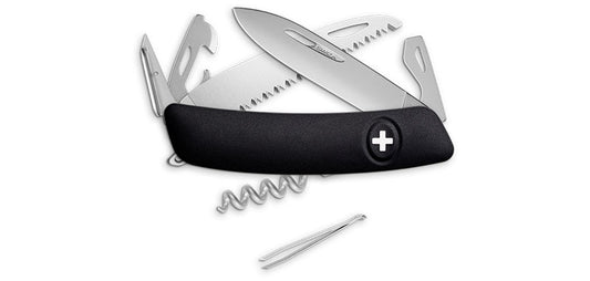 Couteau Suisse D05 Allmatt Noir Swiza