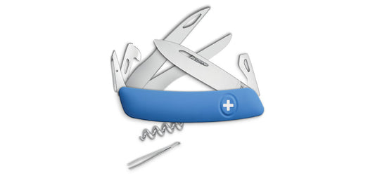 Couteau Suisse D07 Scissors Bleu Swiza