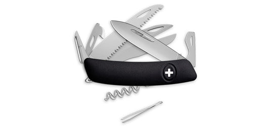 Couteau Suisse D09 Allmatt Noir Swiza
