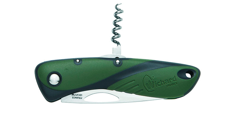Couteau Vert Aquaterra Lame + Tire-bouchon Wichard
