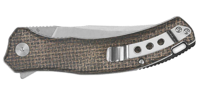 Couteau Walrus Dark Brown Rough Marron QSP