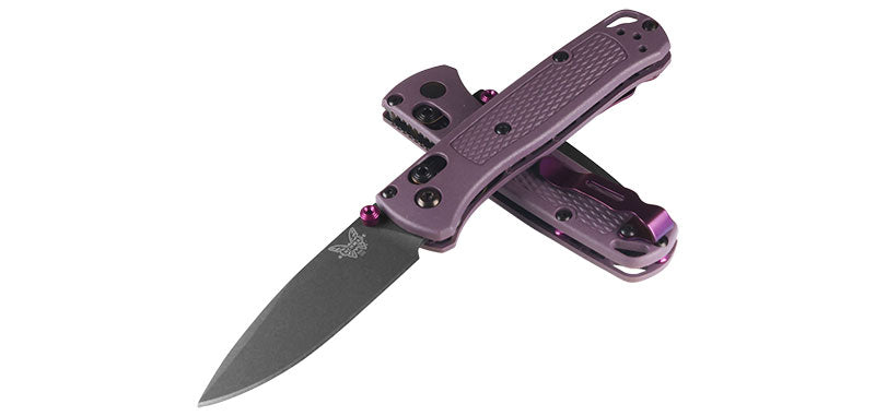 Couteau benchmade mini bugout violet