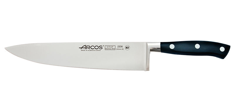 Couteau de Cuisine Chef riviera Arcos Noir