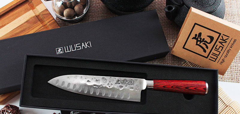 Couteau de Cuisine Japonais Santoku Pakka Wusaki