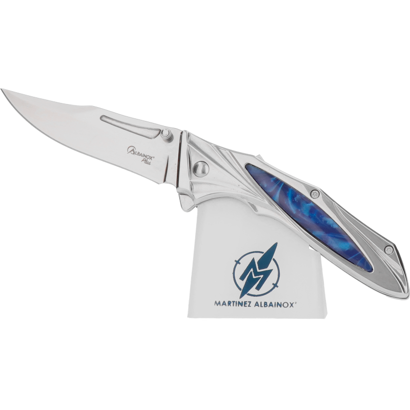 Couteau de Poche Albainox Bleu et acier 