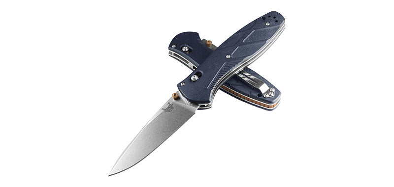 Couteau de Poche Barrage Bleu Benchmade