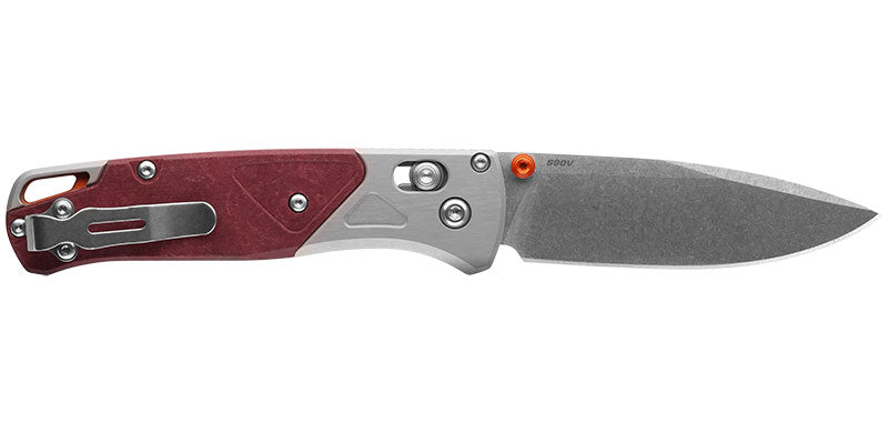 Couteau de Poche Bugout Benchmade Gris Rouge