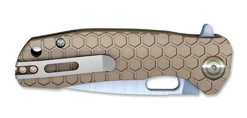 Couteau de Poche D2 Large Tan Honey Badger