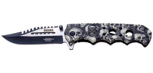 Couteau de Poche Motif Tête de mort Jkr