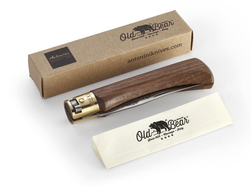 Couteau de Poche Old Bear Manche en Bois Noyer Taille XL