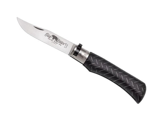 Couteau de Poche Old Bear Noir et Aluminium Taille L