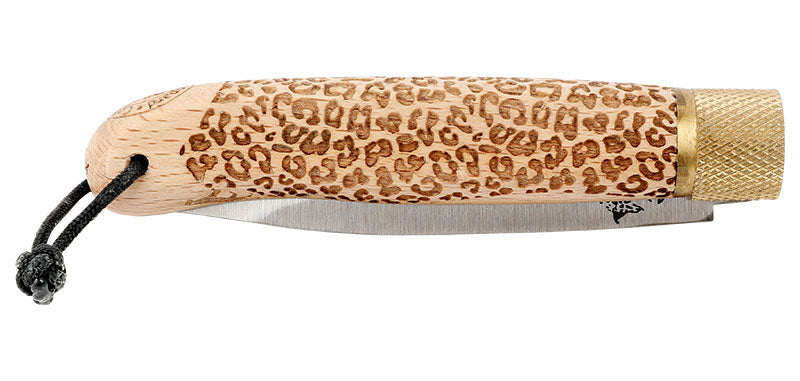 Couteau de Poche Sauvage Léopard Décalé